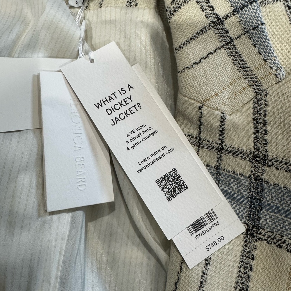 Worn once  Veronica Beard plaid Dickey - Picture 6 of 6
